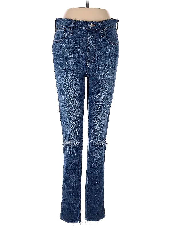 Distressed Jeans for Edgy Style -High-Rise Skinny Jeans