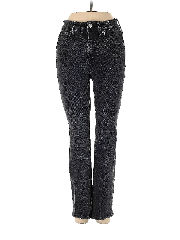 Black Jeans for Formal Look -High-Rise Bootleg Jeans in Dark Wash