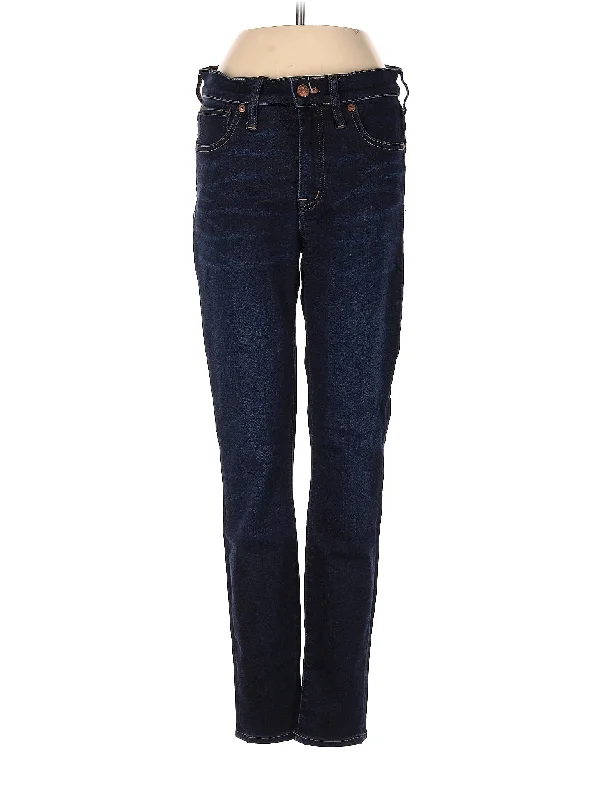 Printed Jeans for Pattern -Mid-Rise Straight-leg Jeans in Dark Wash