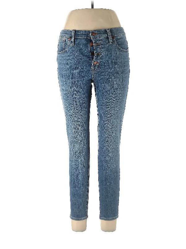 School Jeans for Uniform -Mid-Rise Skinny Jeans in Medium Wash