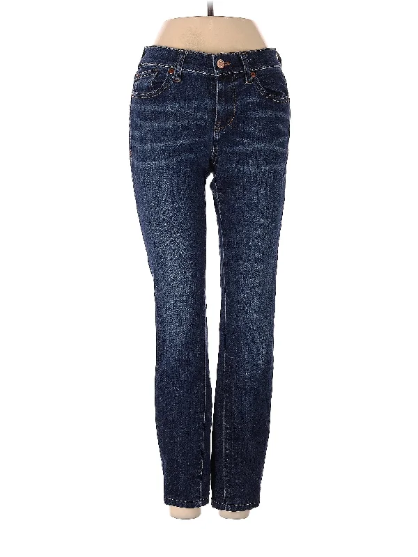 Raw Denim Jeans for Authentic -Low-Rise Straight-leg Jeans in Dark Wash