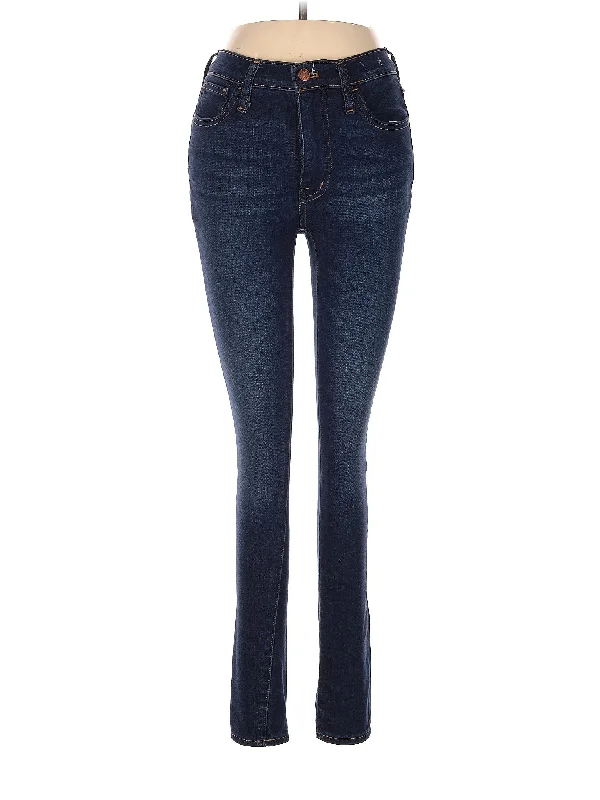 Work Jeans for Tough Jobs -High-Rise Skinny Jeans in Dark Wash