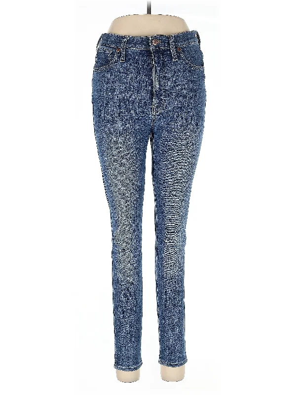 Low Waisted Jeans for Casual -High-Rise Skinny Jeans in Medium Wash