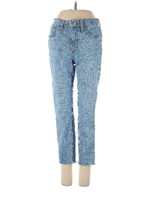 Weekend Jeans for Lazy -Mid-Rise Straight-leg Jeans in Light Wash