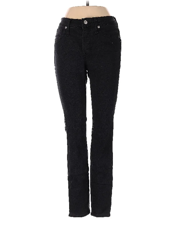 Recycled Jeans for Green -High-Rise Straight-leg Jeans in Dark Wash