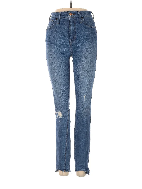 Bermuda Shorts Jeans for Modesty -High-Rise Skinny Jeans