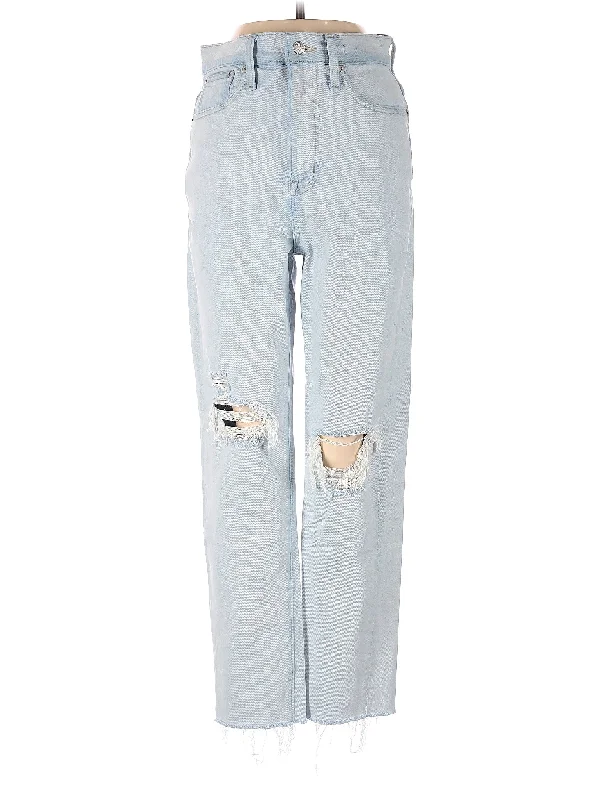 Acid Wash Jeans for Vintage -High-Rise Boyjeans Jeans in Light Wash