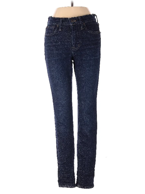 Cargo Jeans for Utility -Mid-Rise Straight-leg Jeans in Dark Wash