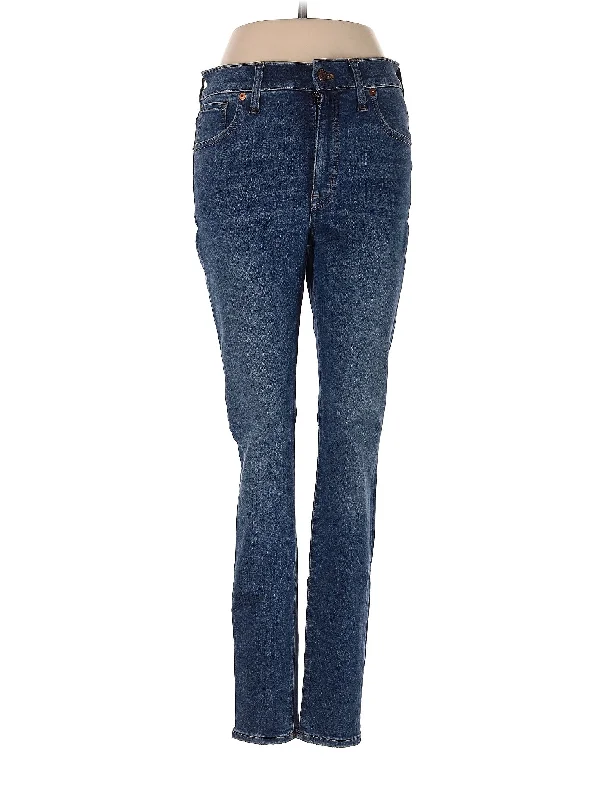 Capri Jeans for Beach Style -High-Rise Skinny Jeans in Dark Wash