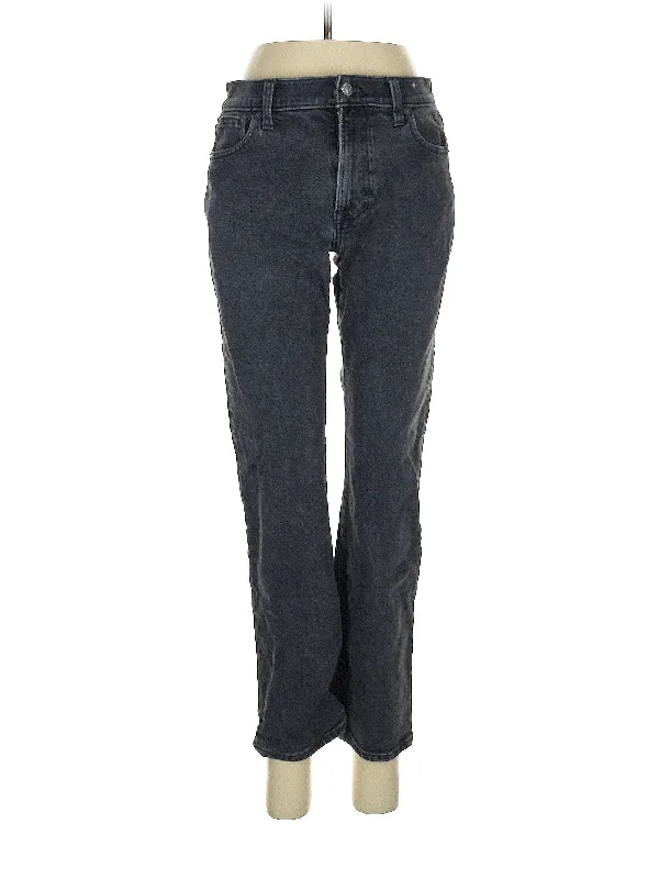 Faded Jeans for Laid-back -High-Rise Bootleg Jeans in Dark Wash