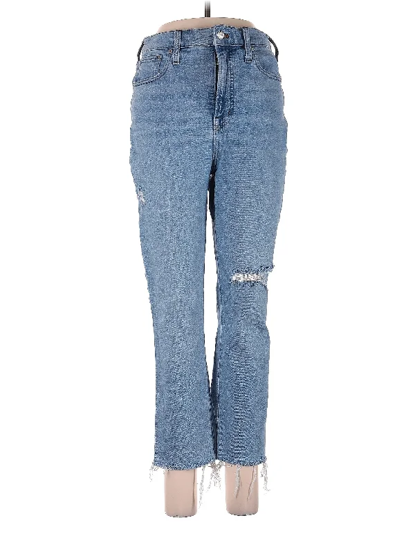 Rolled Shorts Jeans for Style -Mid-Rise Bootleg Jeans