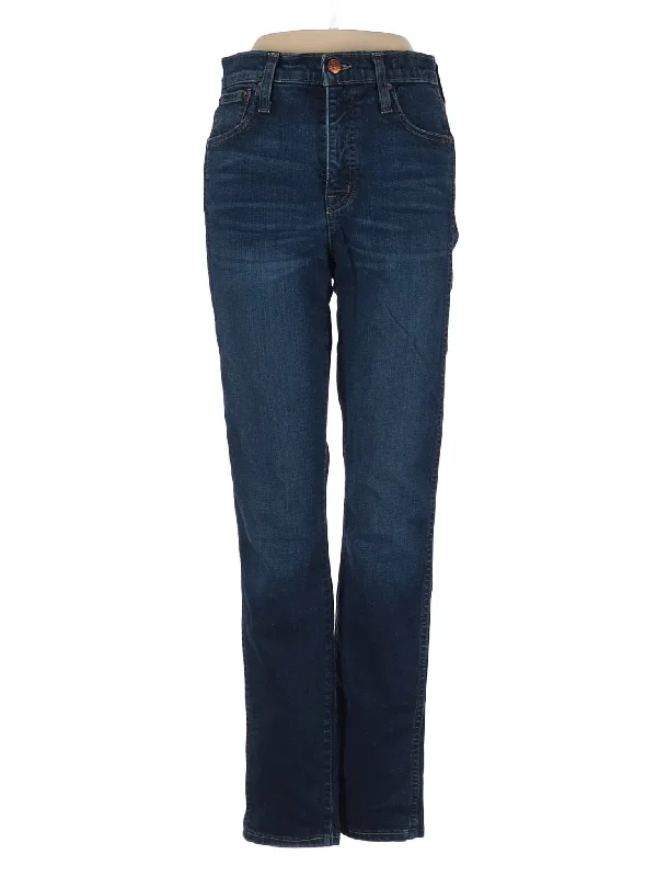 Overalls Jeans for Workwear -High-Rise Straight-leg Jeans in Dark Wash