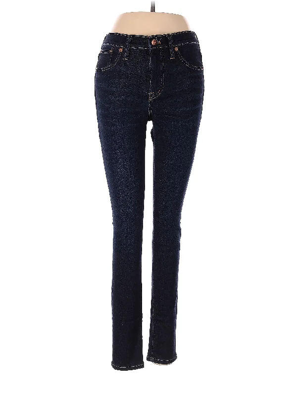 Valentine's Day Jeans for Romantic -Mid-Rise Skinny Jeans in Dark Wash