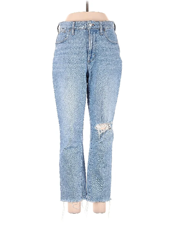 Zipper Fly Jeans for Convenience -High-Rise Bootleg Jeans in Light Wash