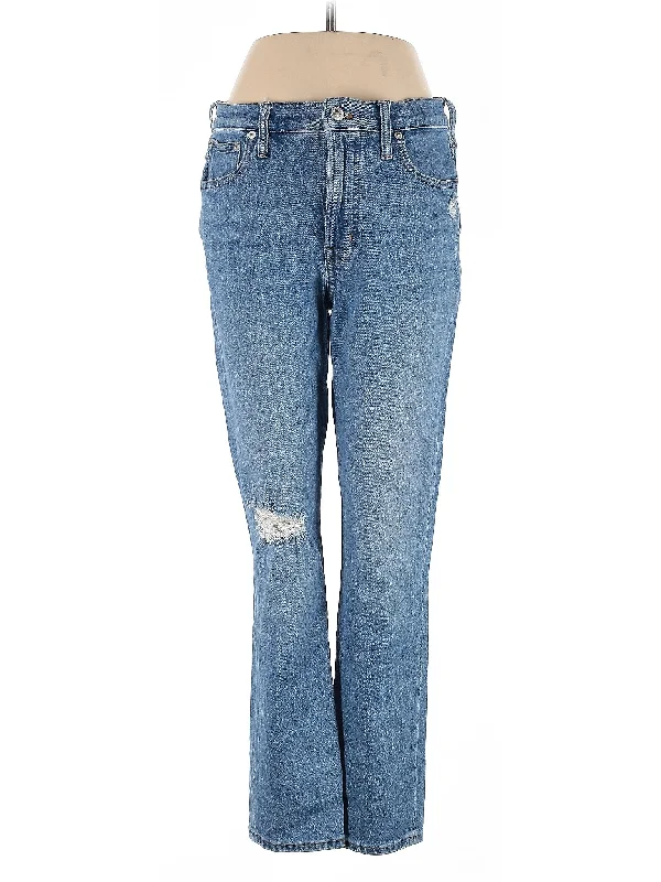 Light Wash Jeans for Casual -High-Rise Bootleg Jeans