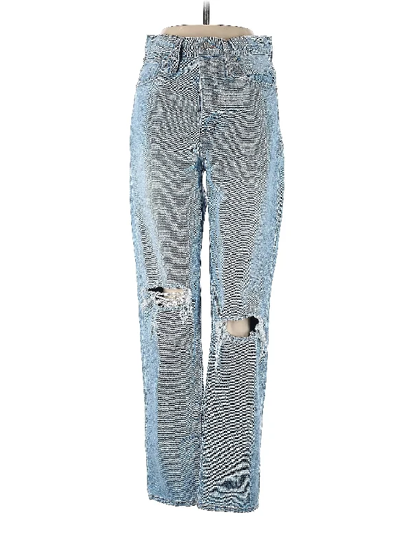 Metal Button Jeans for Classic -Mid-Rise Boyjeans Jeans