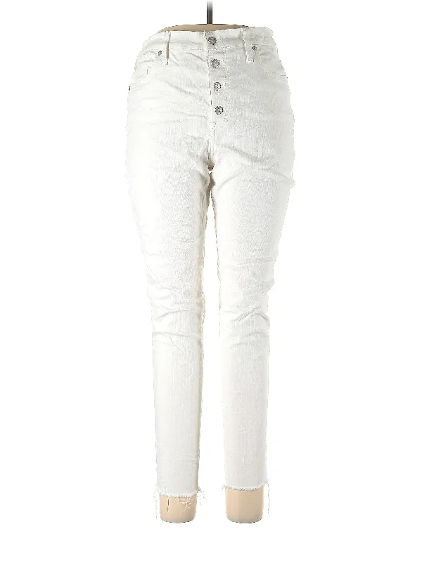 Cropped Jeans for Summer Look -High-Rise Straight-leg Jeans