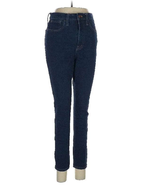 Father's Day Jeans for Present -High-Rise Skinny Jeans in Dark Wash