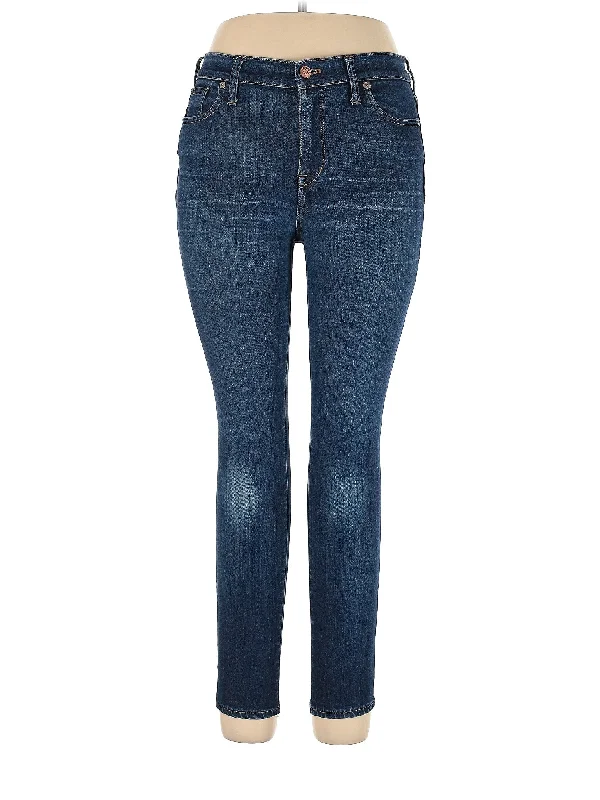 Patchwork Jeans for Bohemian -High-Rise Skinny Jeans in Dark Wash