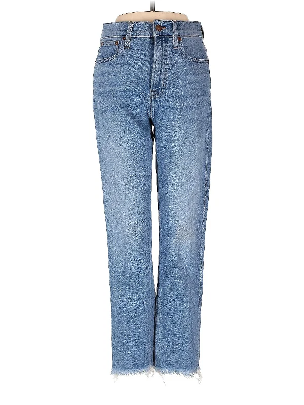 Anniversary Jeans for Special -High-Rise Straight-leg Jeans in Medium Wash