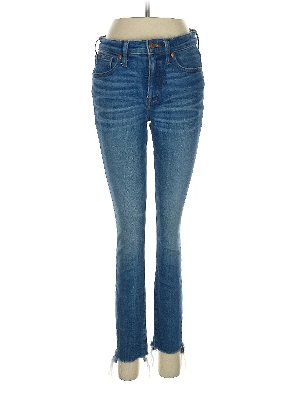 High Waisted Jeans for Shape -Low-Rise Skinny Jeans in Medium Wash