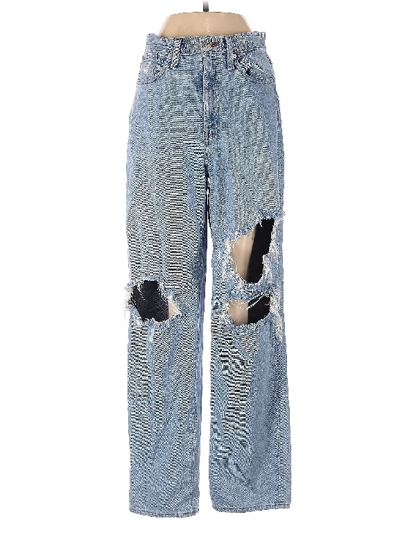 Patchwork Jeans for Bohemian -High-Rise Wide-leg Jeans