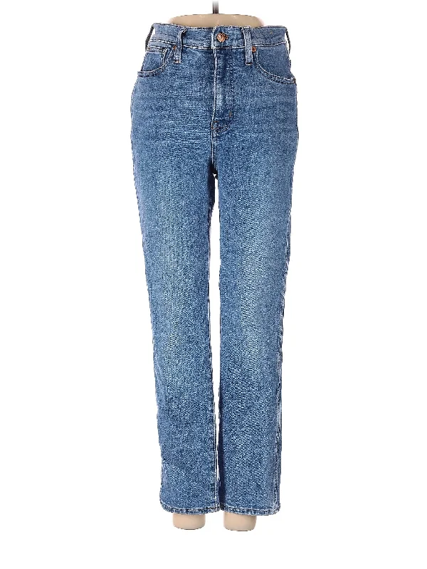 Stonewashed Jeans for Softness -Low-Rise Straight-leg Jeans in Light Wash