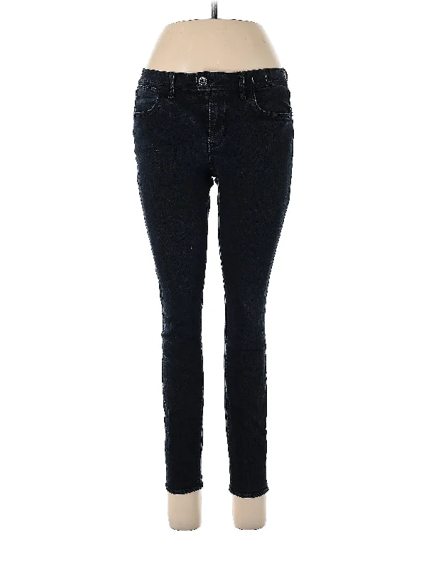 Party Jeans for Night Out -Mid-Rise Skinny Jeans in Dark Wash