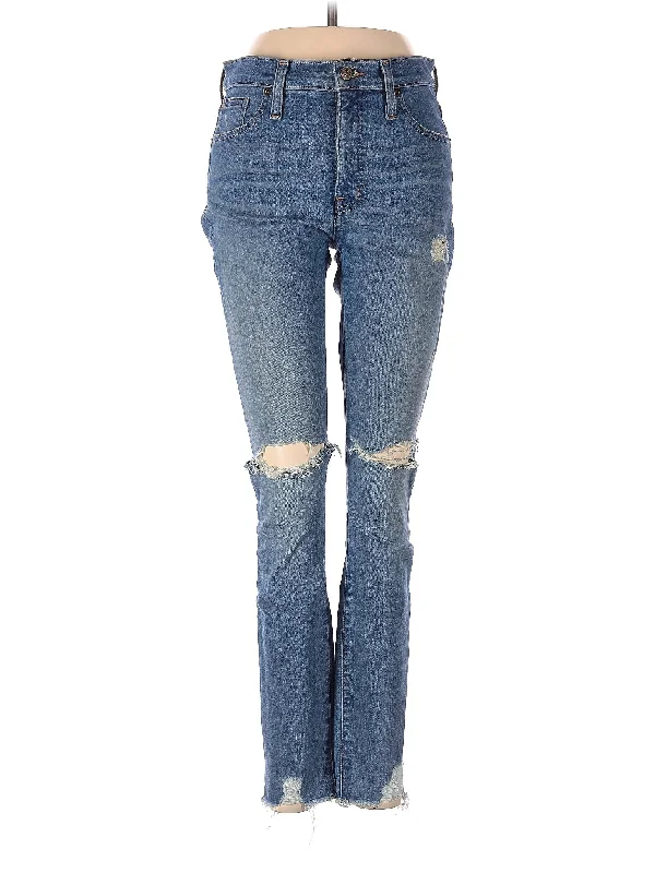 Light Wash Jeans for Casual -Mid-Rise Bootleg Jeans