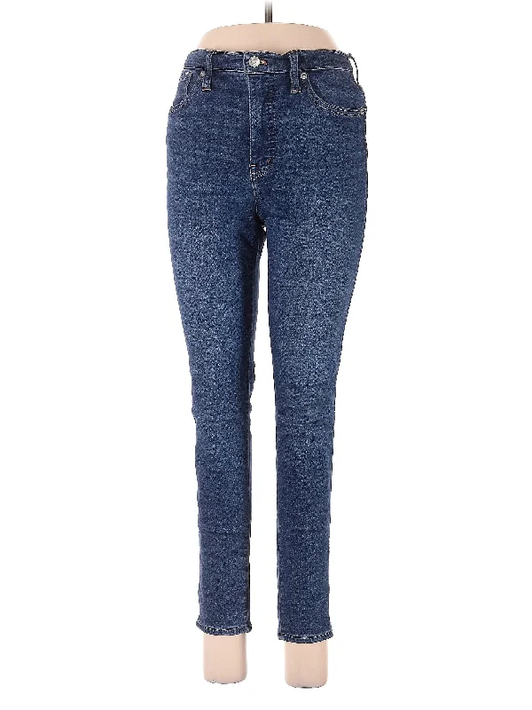 Work Jeans for Tough Jobs -High-Rise Skinny Jeans in Dark Wash