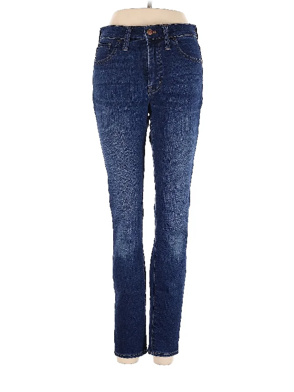 Skinny Jeans for Slim Fit -Mid-Rise Straight-leg Jeans in Medium Wash