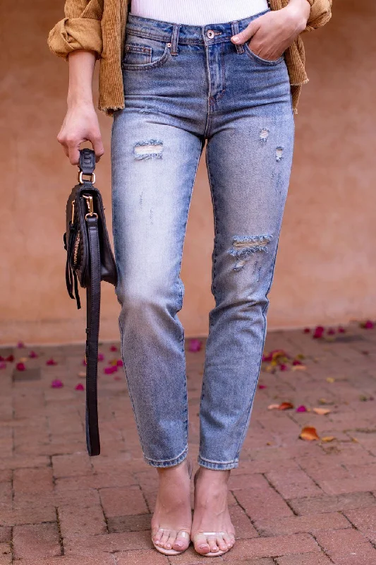 Affordable Jeans for Budget -Gillian Denim Straight Leg Jeans