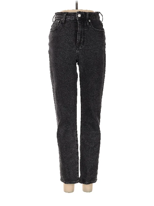 Ripped Jeans for Trendy Look -High-Rise Skinny Jeans in Dark Wash