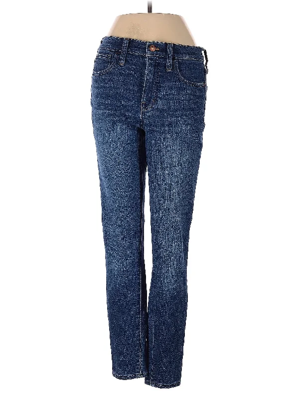 Party Jeans for Night Out -Mid-Rise Straight-leg Jeans in Medium Wash