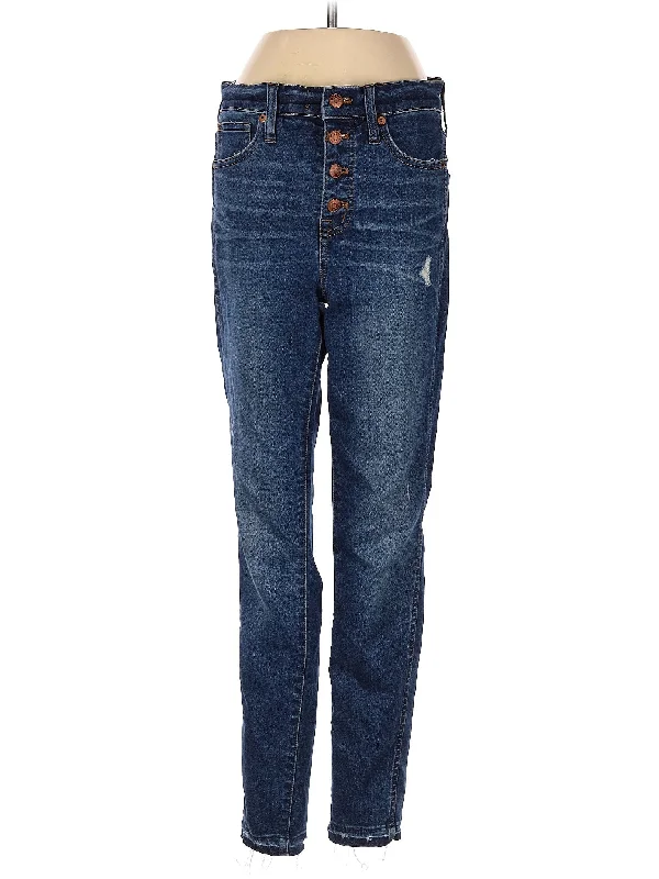 High Waisted Jeans for Shape -High-Rise Straight-leg Jeans in Dark Wash