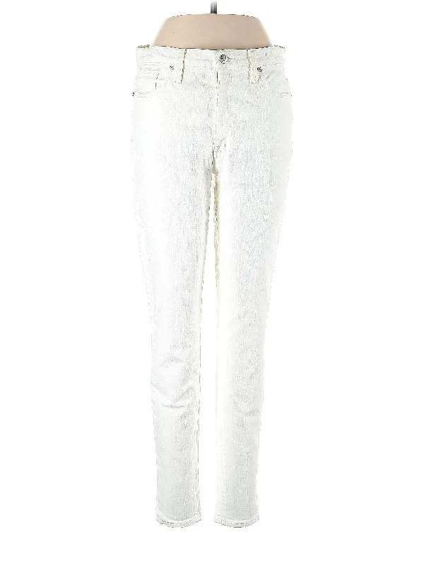 Stonewashed Jeans for Softness -High-Rise Skinny Jeans in Light Wash