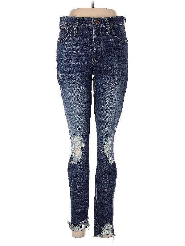 Patchwork Jeans for Bohemian -Mid-Rise Skinny Jeans