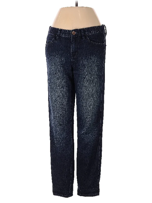 Belt Loops Jeans for Accessorizing -Mid-Rise Boyjeans Jeans in Dark Wash