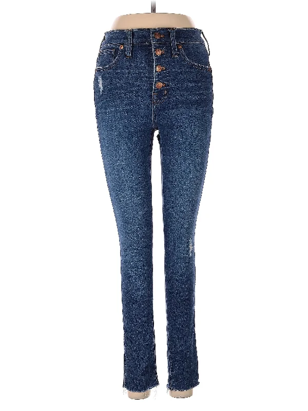 Back Pocket Jeans for Design -Mid-Rise Skinny Jeans in Dark Wash