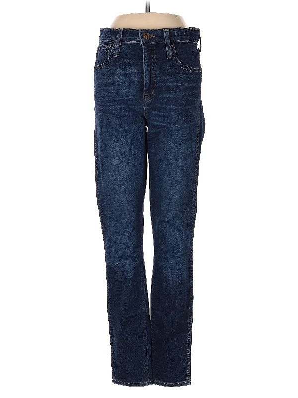 Relaxed Jeans for Comfortable -Mid-Rise Straight-leg Jeans in Dark Wash