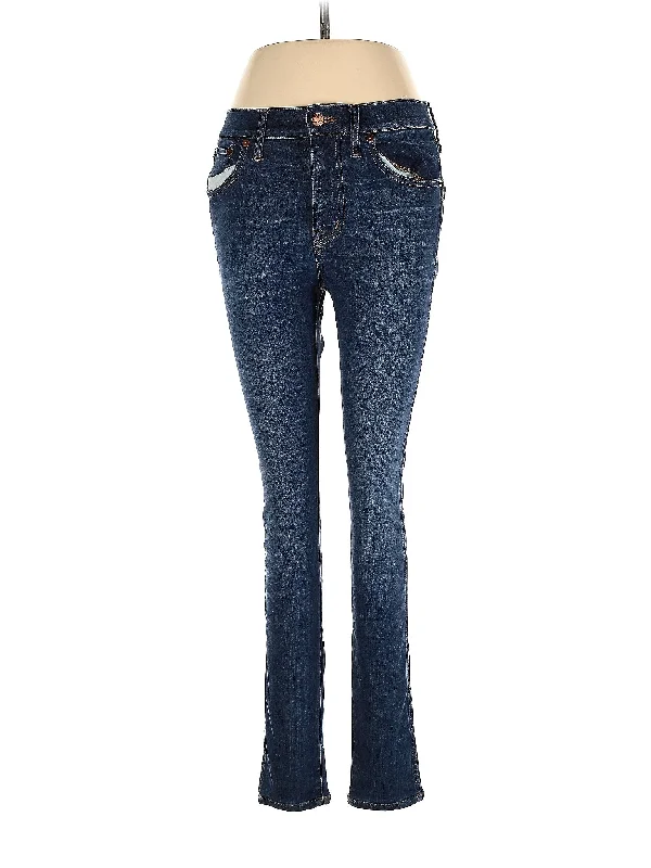 Weekend Jeans for Lazy -Mid-Rise Skinny Jeans in Dark Wash