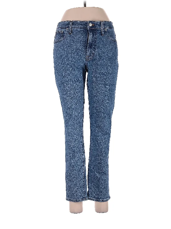 Birthday Jeans for Celebration -High-Rise Straight-leg Jeans in Light Wash