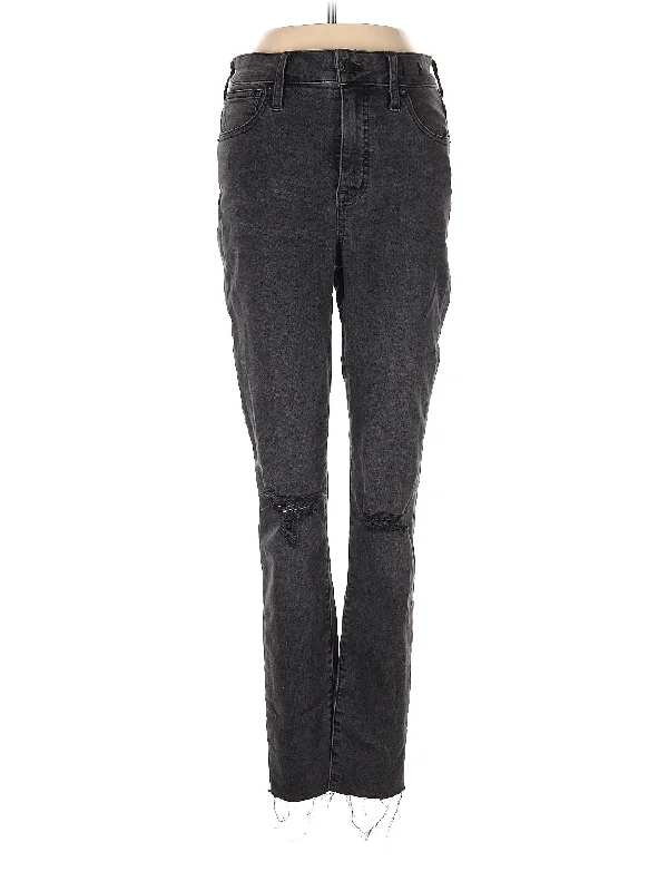 Yoga Jeans for Stretch -Mid-Rise Skinny Jeans in Dark Wash