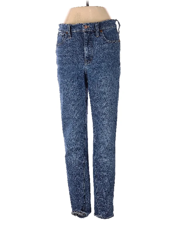 Black Jeans for Formal Look -Mid-Rise Straight-leg Jeans in Medium Wash