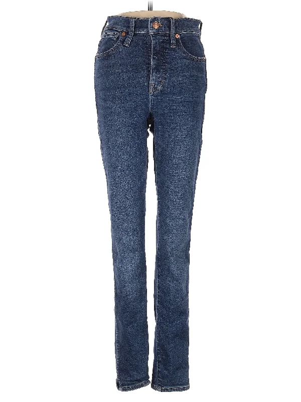 Slim Boyfriend Jeans for Hybrid -High-Rise Straight-leg Jeans in Medium Wash