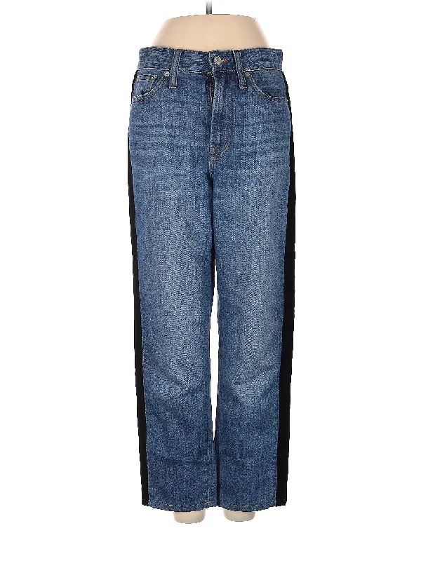 Hiking Jeans for Trail -Low-Rise Wide-leg Jeans