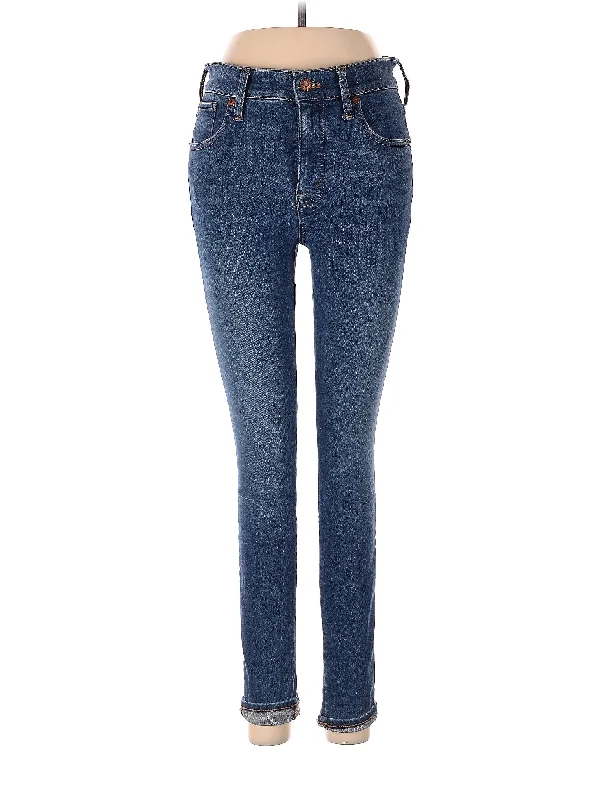 Office Jeans for Professional -High-Rise Skinny Jeans in Medium Wash