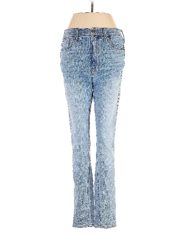 Cargo Jeans for Utility -High-Rise Bootleg Jeans in Light Wash