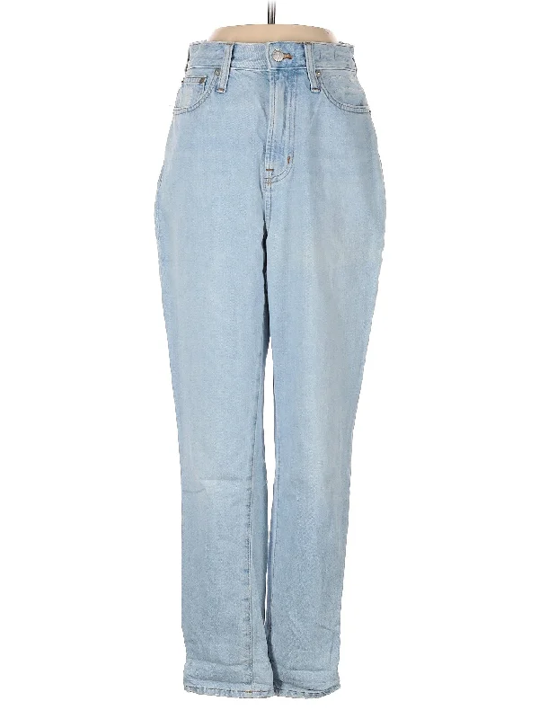 Business Jeans for Dressy -High-Rise Bootleg Jeans in Light Wash