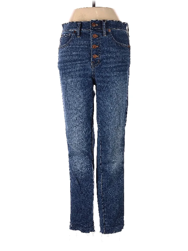 Affordable Jeans for Budget -Mid-Rise Straight-leg Jeans in Medium Wash